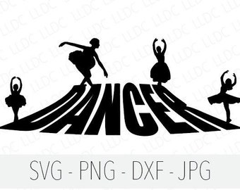 Dancer Svg png jpg dxf, Ballet dancer Svg, Dancer png, Dance Mom Svg, Dance Squad Dance Team, Dance heart svg, Dancer cut file for shirt PNG