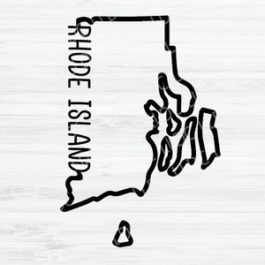 Rhode Island outline SVG. Rhode Island svg. Rhode Island state Digital File. Rhode Island State svg. Rhode Island shape. RI svg. RI cut file