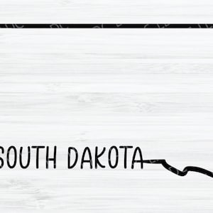 South Dakota Umriss SVG. South Dakota svg. South Dakota Vektordatei. South Dakota state Digital. South Dakota State svg. SD Form. Schnittdatei