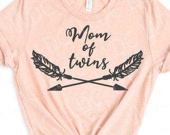 Moeder van tweeling svg file | Moederschap geknipt dossier | Mama svg | Mama Svg | Tweeling moeder svg | Twin mama shirt svg | Moeder svg | Twins svg | Twin SVG