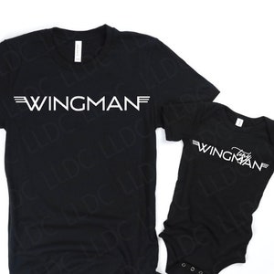 Wingman SVG | Tiny wingman svg | Daddy and me svg | Baby SVG | Nursery Wall Art svg | Baby Shirt SVG | Baby Tee svg | Daddy svg, Fathers day
