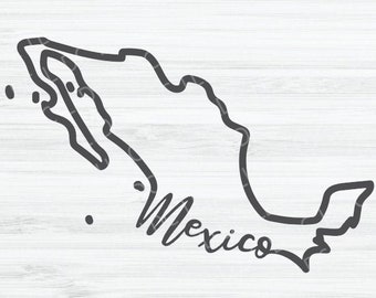 Mexico outline PNG, Mexico Cursive Vector, Mexico design, Country png, Mexico shape png, Mexico silhouette png, Mexico stencil png, MX png.