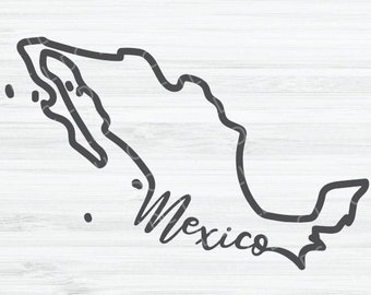 Download Mexico Outline Svg Etsy