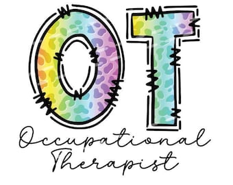 Occupational Therapist png, OT png, Occupational Therapy png, Therapy png, OT shirt png, rainbow Occupational Therapist, occupational png