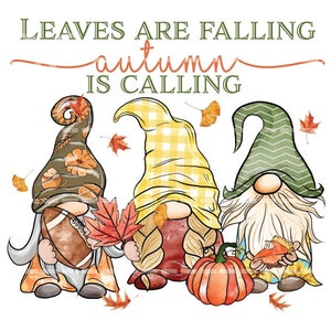 Fall gnome png jpg, Autumn gnome png, Gnome sublimation, Leaves are falling, autumn is calling, tis the season, cute gnome drawing, football