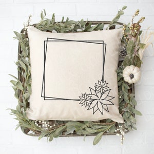 Flower Frame SVG. Wreath SVG file. Flower Wreath svg. Square svg. Flower Monogram frame. Wreath cut file. Floral Wreath svg. Botanical svg.