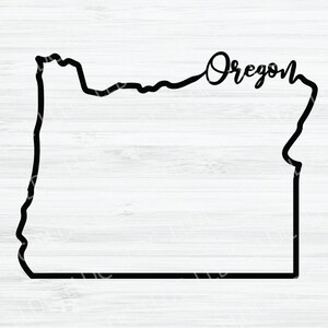 Oregon outline SVG. Oregon Cursive Vector File. Oregon design. Oregon state Digital File. Oregon State svg. Oregon shape. OR silhouette svg.