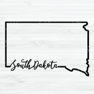 South Dakota Umriss SVG. South Dakota Cursive svg. South Dakota Vektordatei. South Dakota state Digital. South Dakota State svg. SD Form.