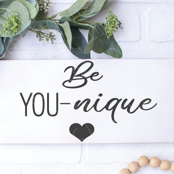 Be You-nique Svg | Be unique Svg | Positive quote Svg | Be you Svg | Beauty Svg | Be true svg, Inspirational saying svg, Cute svg, Shirt svg