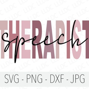 Sprechtherapeut svg png jpg dxf, Speech therapy svg, Speech language teacher sublimation png, speech langaldehyde pathologie svg, SLP svg.