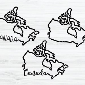 Kanada Umriss SVG, Kanada Vektor, Kanada Cursive Design, Land svg, Kanada Form SVG, Silhouette, Kanadier svg, Cute Canada svg Datei.