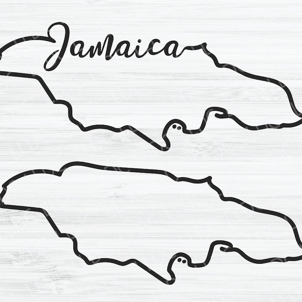 Jamaica outline SVG, Jamaica Vector, Jamaica cursive design, Country svg, Jamaica shape svg, Jamaica silhouette, Caribbean svg, Jamaican svg