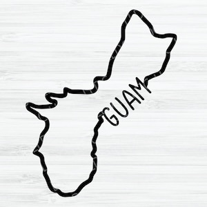 Guam outline SVG, Guam Vector File, Guam svg, Guam state Digital, Guam territory svg, Guam Shape, GU svg, Guam outline svg, Guam cut file