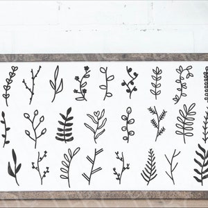 Leaves SVG | Branch svg | Leaf svg bundle | Branches svg | Botanical svg | Hand drawn leaves svg | Wedding svg | Leaves clip art | Farmhouse