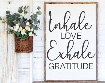 Inhale love exhale gratitude SVG | Inhale svg | Exhale svg | Meditation svg | Breathe svg | Yoga svg | Yogi svg | Gratitude svg | Love svg |