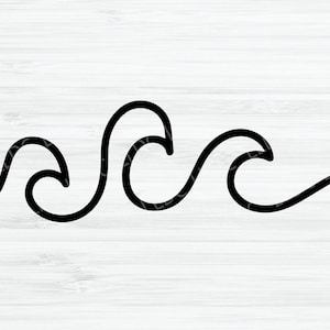 Vågor svg | Strand svg | Våg svg | Hav svg | Hav svg | Sommar svg | Stranddag svg | Havsvåg svg. Natur svg. Vågpaket svg. Vatten svg bild 4