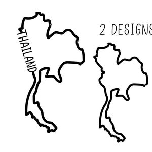 Contorno da Tailândia SVG, Tailândia png, design da Tailândia, Country svg, formato da Tailândia svg, silhueta da Tailândia svg, estêncil da Tailândia svg, svg tailandês