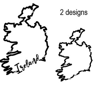 Ireland outline SVG, Ireland Cursive Vector, Ireland design, Ireland shape svg, Ireland silhouette svg, Irish stencil, Republic of Ireland