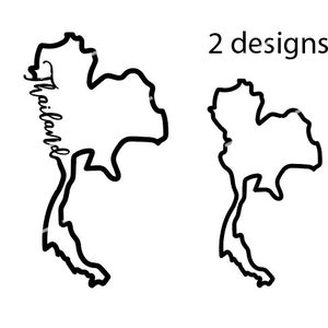 Thailand outline SVG, Thailand png, Thailand design, Country svg, Thailand shape svg, Thailand silhouette svg, Thailand stencil svg,Thai svg