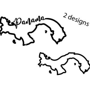 Panama overzicht SVG PNG, Panama cursief vector, Panamees ontwerp, land svg, Zuid-Amerika vorm svg, Panama silhouet, Panama shirt svg.