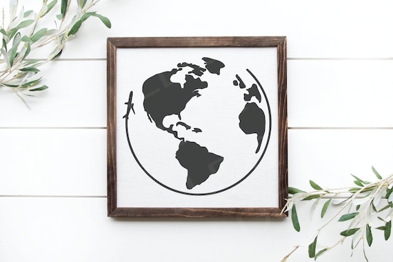 Travel svg, globe svg, World svg, Earth svg, Teacher svg, Earth day, explore, adventure, plane svg, love travelling, airplane svg, vacation