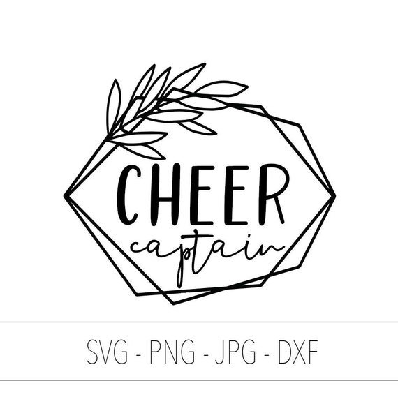Cheer Captain Svg Png Dxf Jpg Cheerleading Svg Cheer Captain Etsy