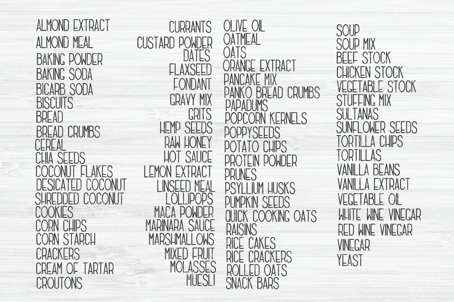 Pantry Labels SVG Spice Labels Svg Food Storage Svg Food Etsy Canada