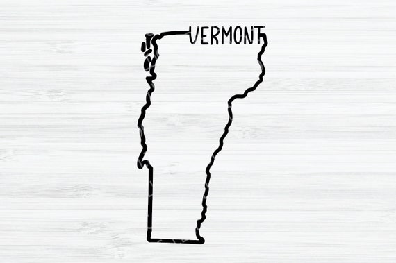 Vermont outline SVG. Vermont svg. Vermont vector file. Vermont | Etsy
