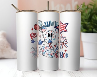 Red white and boo USA skinny tumbler wrap png, 4th of july png, usa sublimation png, tumbler template, fourth of july sublimation wrap 20oz