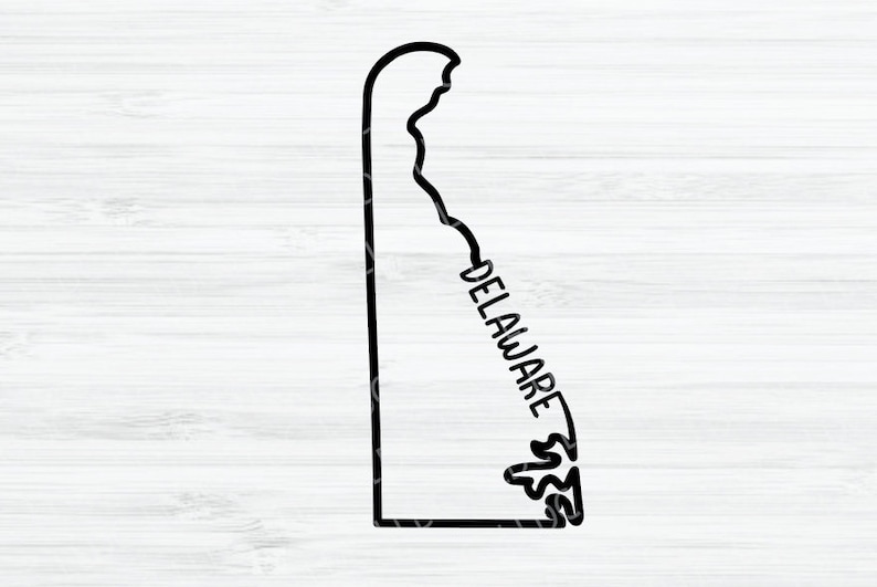Delaware Outline SVG. Delaware Vector File. Delaware Design. Delaware ...
