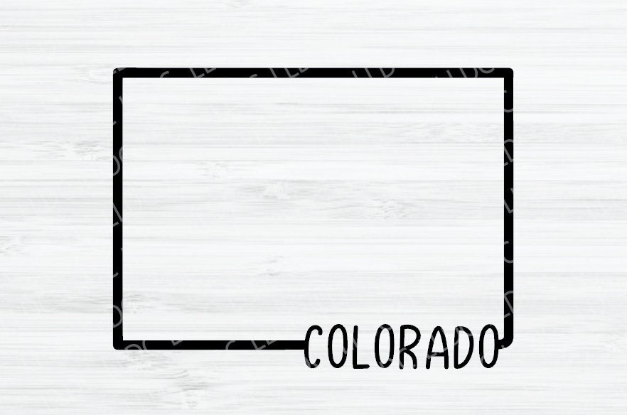 Colorado Outline SVG. Colorado Vector File. Colorado Design. Colorado ...