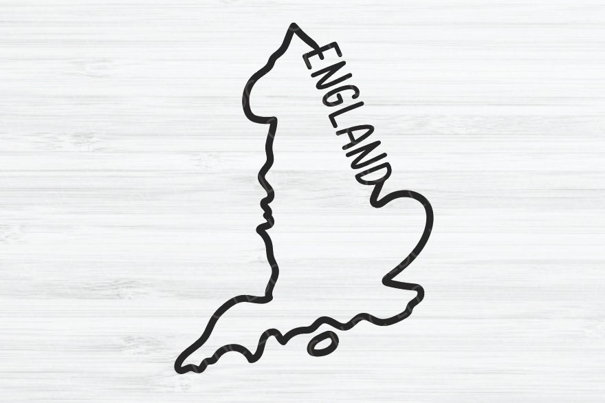 England outline SVG | England Writing Vector File | England design | Country svg, English shape svg, England silhouette svg, Stencil, UK svg
