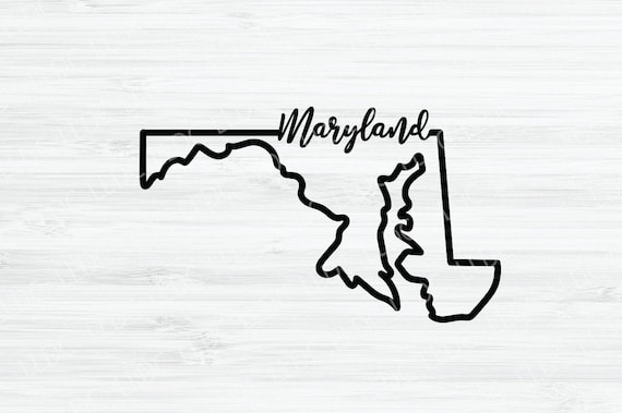 Maryland Outline SVG. Maryland Cursive Vector File. Maryland Design.  Maryland State Digital File. Maryland State Svg. Maryland Shape. MD Svg -  Etsy Denmark