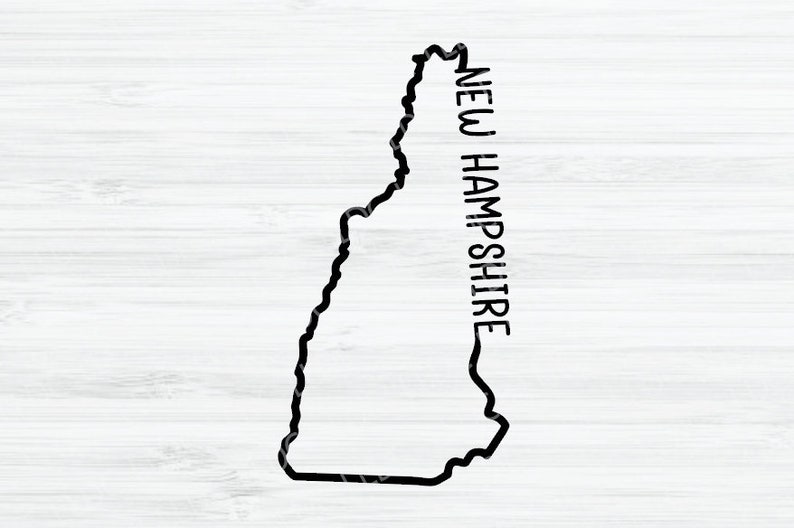 New Hampshire Outline SVG. New Hampshire Vector File. New Hampshire ...
