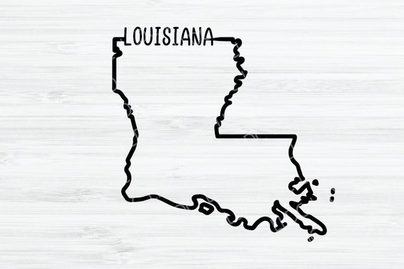 Louisiana Girl Svg Louisiana SVG Louisiana Sticker SVG 