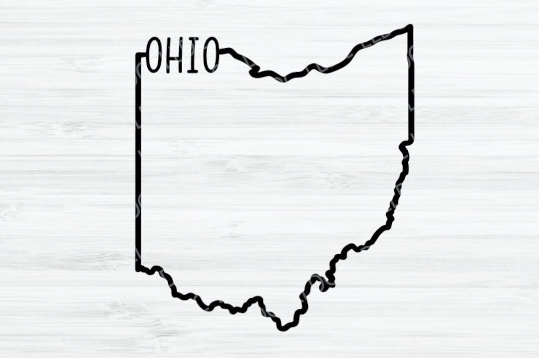 Ohio Outline SVG. Ohio Vector File. Ohio Design. Ohio State Digital