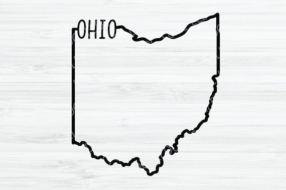 Ohio outline SVG. Ohio Vector File. Ohio design. Ohio state Digital File.  Ohio State svg. Ohio shape. OH silhouette svg. OH svg.