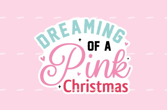 Printable Pink Christmas Digital Sticker Bundle, Digital PNG Stickers ...