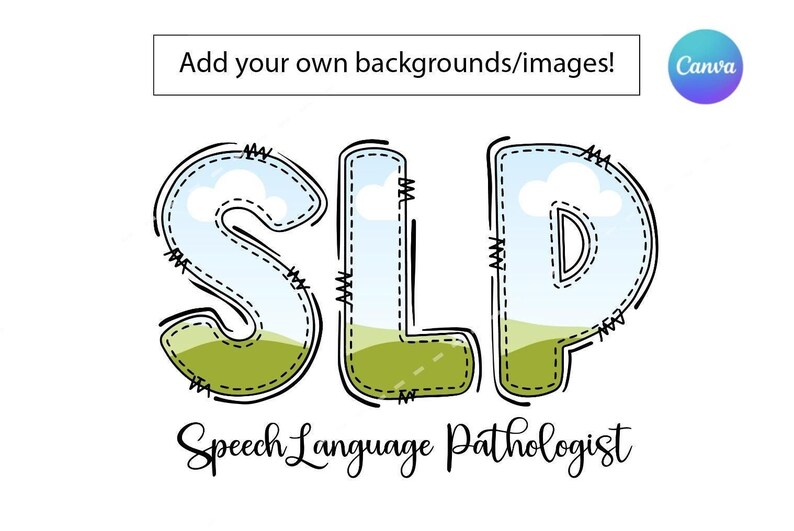 Slp Backround SLP Editable File, SLP Canva, Speech Language Pathologist, Slp Shirt ...