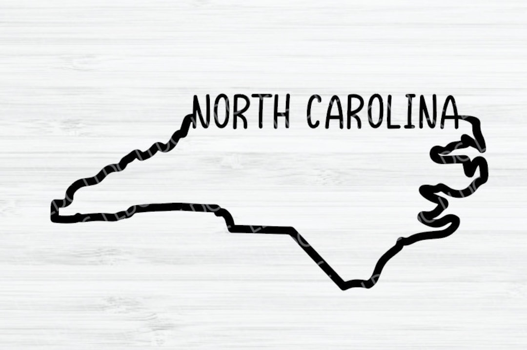 North Carolina Outline SVG. North Carolina Vector File. North Carolina