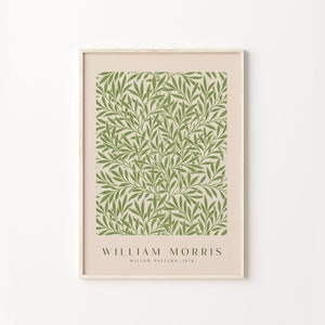 William Morris Poster, William Morris Print, Exhibition Poster, Morris Pattern, Art Gallery Poster, Vintage Prints, Wall Prints, Wall Decor