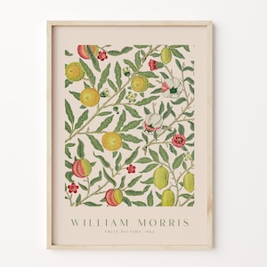 William Morris Print, Morris Exhibition Poster, William Morris Flower Pattern, Vintage Print, William Morris Décor, Wall Prints, Wall Art