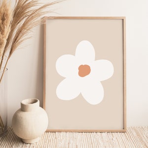 Daisy Print, Flower Poster, Retro Prints, Flower Wall Decor, Daisy Wall Art, Floral Print, Boho Home Decor, Retro Decor, Wall Prints, Retro