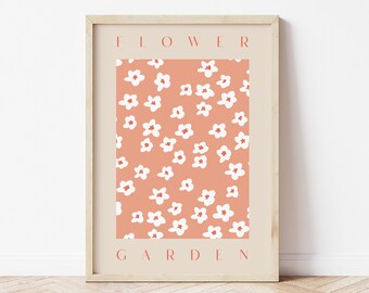 Flower Garden Print, Flower Market Print, Art Print Contemporary Floral, Flower Wall Decor, Floral Print,Flower Print,Home Decor,Wall Prints