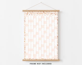 Terrazzo 2026 Wall Planner, Academic Calendar, Gift for Her