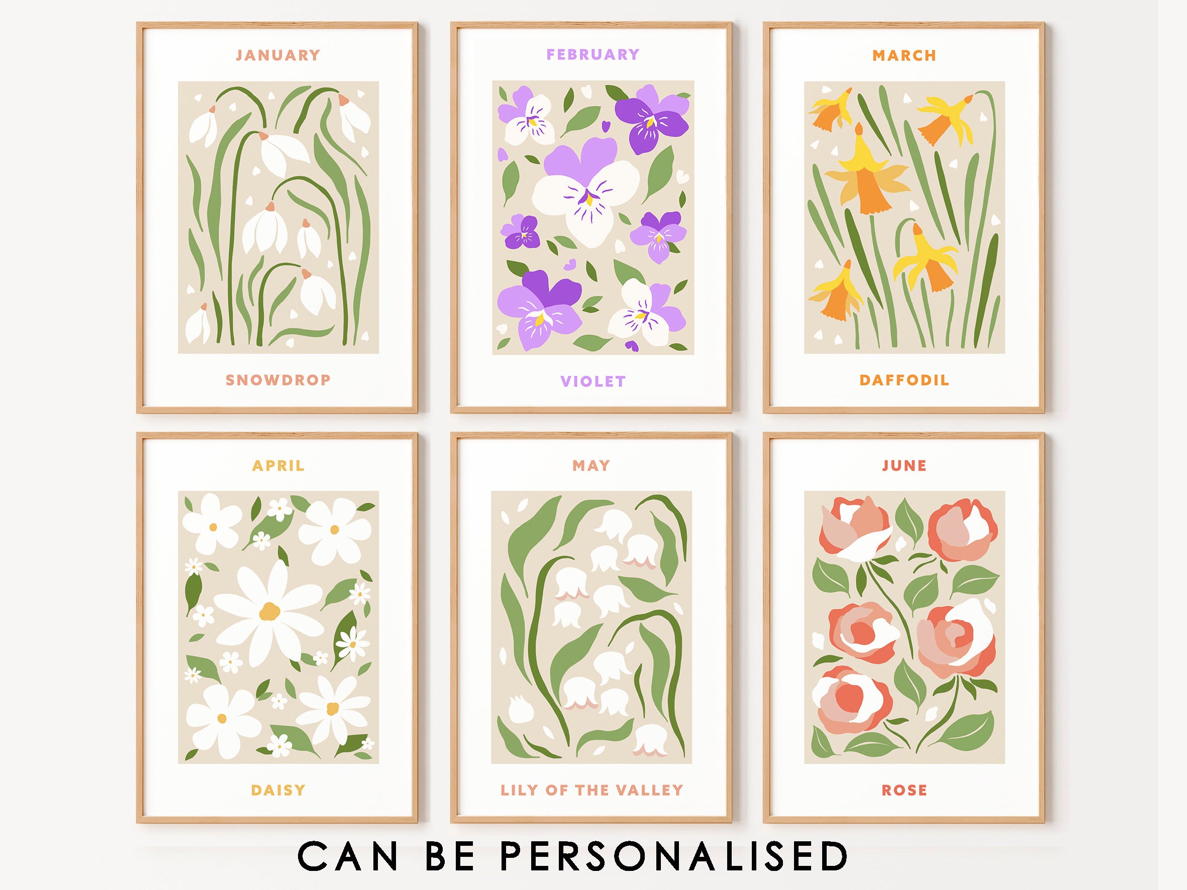 January Birth Flower Print Snowdrop Art Print January - Etsy
