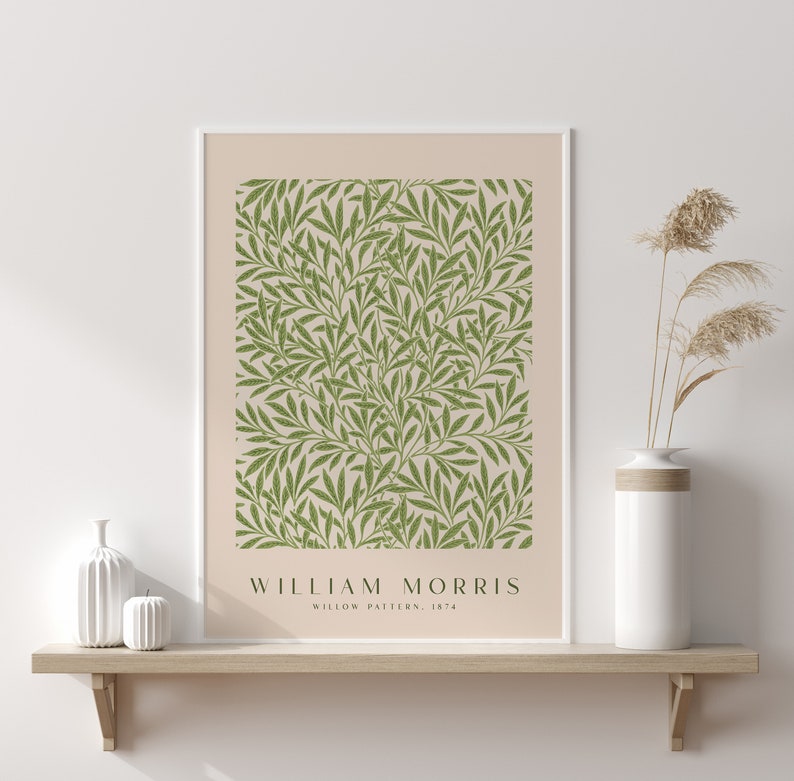 William Morris Print Set, Set of 6, William Morris Exhibition Poster ...