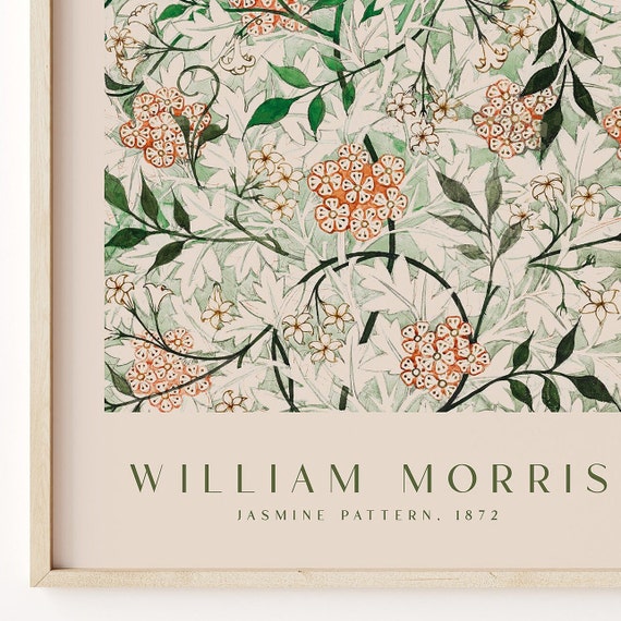 William Morris Print, Morris Exhibition Poster, William Morris Flower  Pattern, Vintage Print, William Morris Décor, Wall Prints, Wall Art 