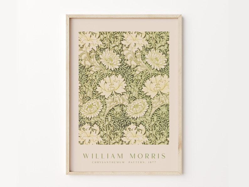 William Morris Print Set, Set of 6, William Morris Exhibition Poster, Morris Pattern Print, William Morris Décor,Gallery Wall,Wall Print Set image 6