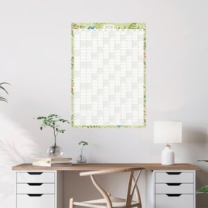 William Morris 2026 Wall Planner, Floral Art Print image 2